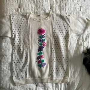 vintage short sleeve sweater